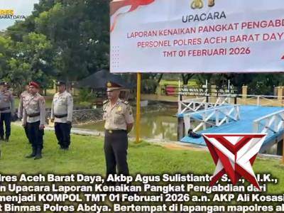 UPACARA LAPORAN KENAIKAN PANGKAT PENGABDIAN - PoliceTube