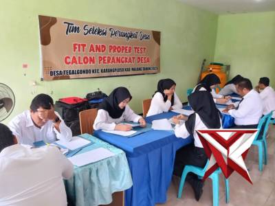 Proses seleksi perangkat desa