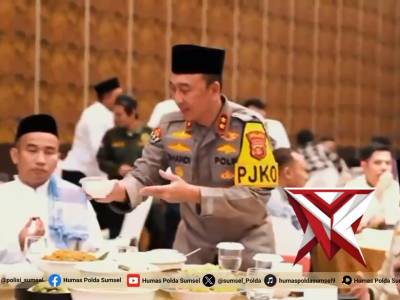 KAPOLDA SUMSEL BUKA PUASA BERSAMA ORGANISASI KEPEMUDAAN SERTA PERWAKILAN MAHASISWA SE SUMSEL