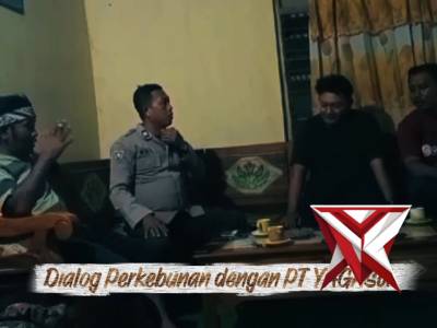 Sambang dan dialog Bhabinkamtibmas Desa Bandilan dengan KTH Rimba Jaya 1 dan PT YAGASU. - PoliceTube