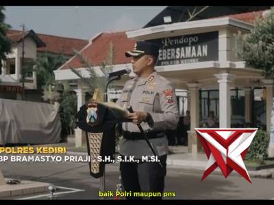 Penyegaran Organisasi Polres Kediri Gelar Sertijab Sejumlah Pejabat Utama. - PoliceTube