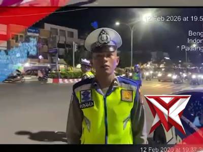 Satlantas Polresta Bengkulu Gelar Patroli Blue Light, Antisipasi Guan Kamseltibcar Lantas  Titik Raw