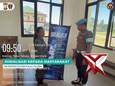 Sosialisasi Sie Propam Polres Pulau Taliabu. - PoliceTube