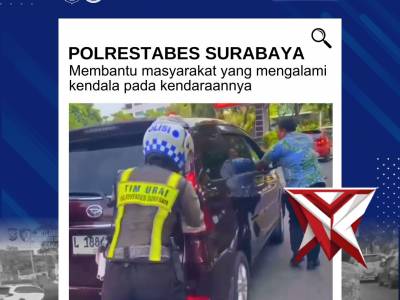 Polrestabes Surabaya Membantu Masyarakat