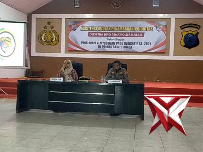 Giat asistensi penambahan prioritas dari Tiem Biro Rena Polda kalsel dlm ren pagi indikatif Ta. 2027 - PoliceTube