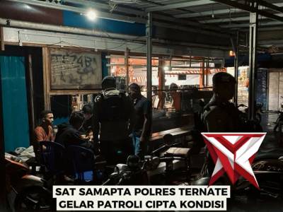SAT SAMAPTA POLRES TERNATE GELAR PATROLI CIPTA KONDISI - PoliceTube