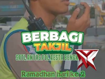 Humanis di Bulan Ramadhan, Satlantas Polresta Bengkulu Edukasi dan Berbagi