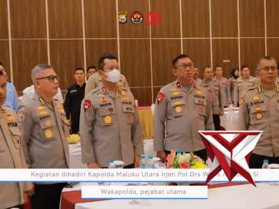 DORONG PERENCANAAN BERKUALITAS KAPOLDA MALUKU UTARA HADIRI PEMBUKAAN RAKERNIS FUNGSI PERENCANAAN T.A