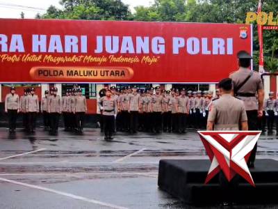 Kapolda Maluku Utara Pimpin Upacara Hari Juang Polri