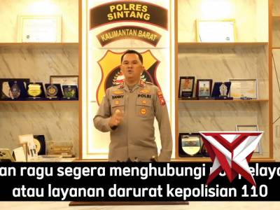 Kapolres Sintang mengimbau kepada seluruh masyarakat