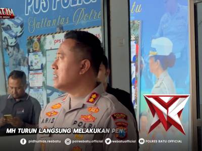 Kapolres Cek Pos Lantas dan Pos Samapta di Pasar Among Tani - PoliceTube