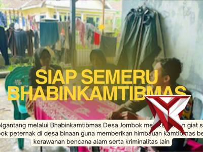 Bhabinkamtibmas Desa Jombok Sambang Peternak Antisipasi Penyebaran PMK