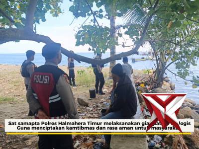 Patroli siang hari sat samapta Polres Halmahera Timur - PoliceTube