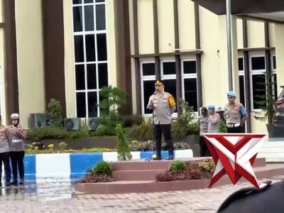 Apel pagi kapolres pidie jaya pada bulan ramadhan 2026 di lanjutkan dengan kurve bersama - PoliceTube