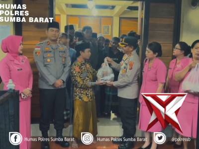 Kapolres Sumba Barat Bersama Bhayangkari Berbagi Takjil
