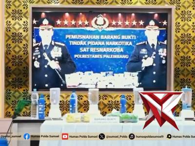 Kapolda sumsel pimpin pemusnahan barang bukti - PoliceTube