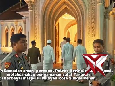 Pastikan Ramadan Kondusif, Personel Polres Kerinci Perketat Penjagaan di Titik Vital