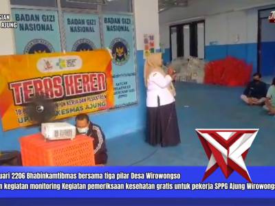Sinergitas Tiga Pilar, Bhabinkamtibmas Monitoring Pemeriksaan Kesehatan Gratis bagi Pekerja SPPG Des - PoliceTube