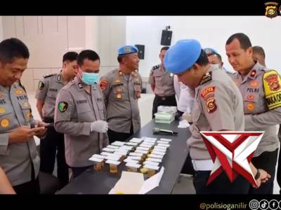 Tes Urine Personil Polres Ogan Ilir