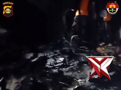 Anggota Polsek Tanjung Raja Cek TKP Kebakaran Rumah - PoliceTube