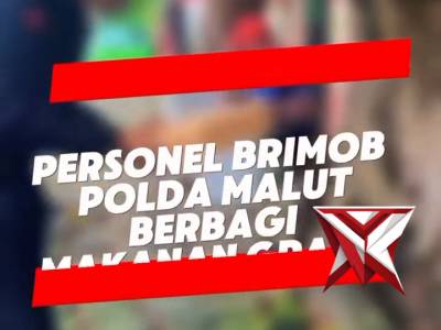 PERSONEL BRIMOB POLDA MALUT BERBAGI MAKANAN GRATIS - PoliceTube