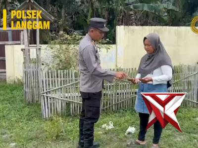 Sosialisasi maklumat polda riau tentang karhutla oleh personil polsek Langgam - PoliceTube
