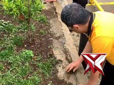 Polsek Ciwidey melaksanakan kegiatan apel pagi di halaman Mapolsek Ciwidey