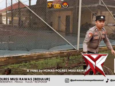 Waka Polres Musi Rawas Pimpin Kegiatan Pembersihan Lingkungan, Wujud Nyata Dukungan Program ASRI ? - PoliceTube