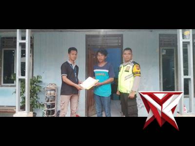 Bhabinkamtibmas Polsek Kuwarasan sambang dan patroli