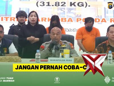 Sinergi Polda Riau - TNI di Dumai: Sita 31,8 Kg Sabu - PoliceTube