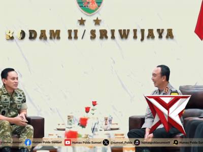 KAPOLDA SUMSEL PERKUAT SINERGI DENGAN KODAM II SRIWIJAYA - PoliceTube