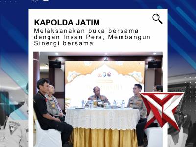 Kapolda Jatim Buka Bersama dengan Insan Pers - PoliceTube