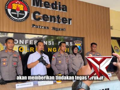 POLRES NGAWI KONFERENSI PERS UNGKAP KASUS CURANMOR KURANG DARI 1X24 JAM - PoliceTube