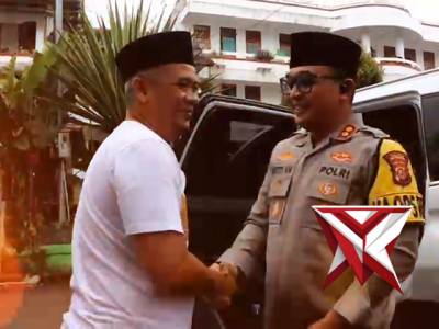 Sinergitas tni polri dengan ulama kapolres sukabumi kota silaturahmi kepondok pesantren