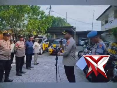 Giat Apel Pagi Polsek Candi - PoliceTube