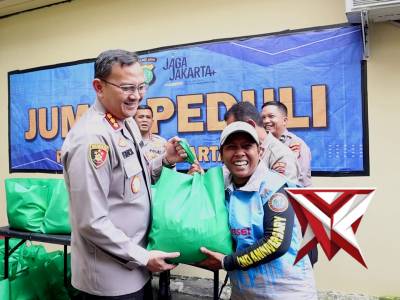 Kapolres Metro Jakarta Utara Bersama PJU Hadirkan Semangat Berbagi Melalui Jumat Peduli