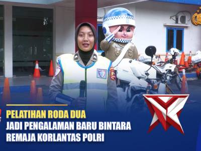 PELATIHAN RODA DUA JADI PENGALAMAN BARU BINTARA REMAJA KORLANTAS POLRI | NTMC POLRI - PoliceTube