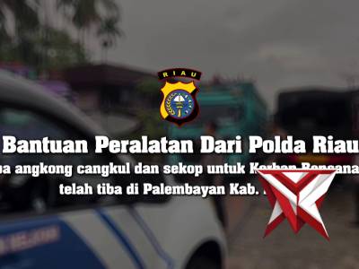 Bantuan Peralatan dari Polda Riau tiba di Agam, Sumatera Barat
