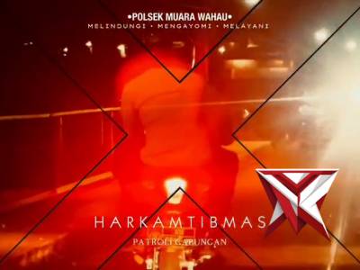 POLSEK MUARA WAHAU LAKSANAKAN PATROLI GABUNGAN CIPTA KONDISI SITKAMTIBMAS