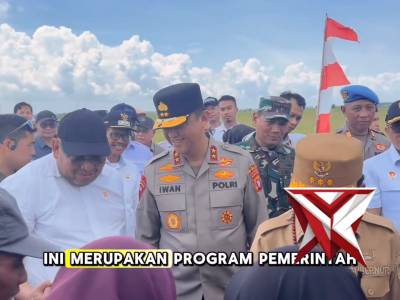 GERAKAN MENANAM PADI SECARA SERENTAK DI DESA LAMPUNYANG KECAMATAN TELUK SAMPIT - PoliceTube