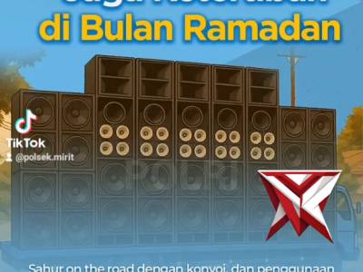 Jaga ketertiban di bulan suci Ramadhan