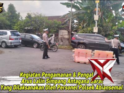 Kegiatan Pengamanan & Pengalihan Arus Lalin Simpang Antagana Barat