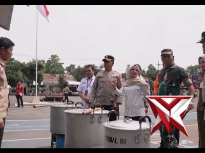 Polres Kediri dan Forkopimda Gelar Apel Kesiapan Tanggap Darurat Bencana - PoliceTube