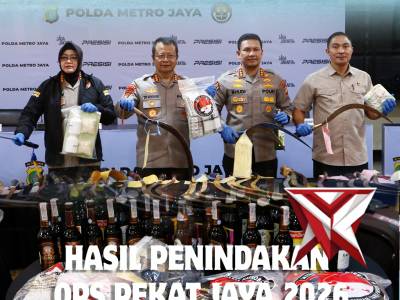 Polda Metro Jaya berhasil mengamankan 937 pelaku kriminal dalam Operasi Pekat Jaya 2026