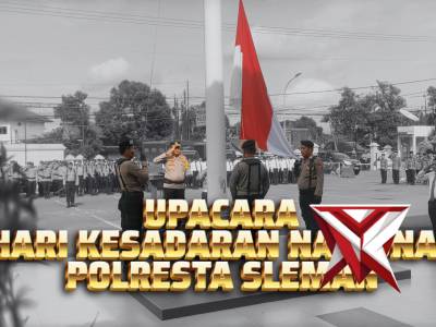 Upacara Hari Kesadaran Nasional Polresta Sleman