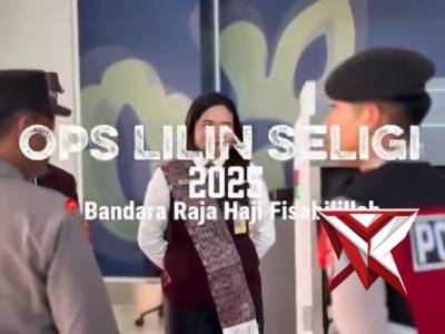 PENGAMANAN LIBUR NATARU DI BANDARA RAJA HAJI FISABILILLAH - PoliceTube