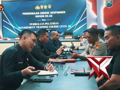 Kapolres Bangkalan AKBP Wibowo, S.I.K., M.H. menerima kunjungan serdik sespimmen dikreg ke-66 dan pe - PoliceTube