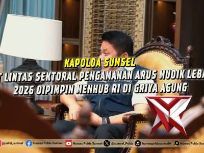 Kapolda Sumsel Tegaskan Kesiapan Pengamanan Arus Mudik Lebaran 2026 - PoliceTube