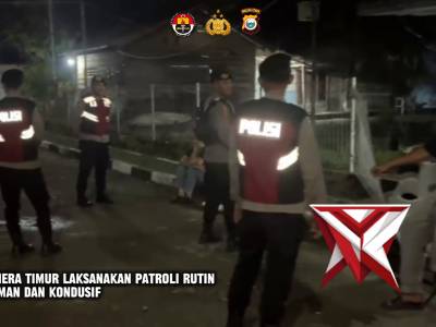 Patroli malam sat samapta Polres haltim - PoliceTube