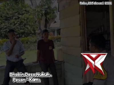 GIAT BHABINKAMTIBMAS POLSEK TANIWEL - PoliceTube